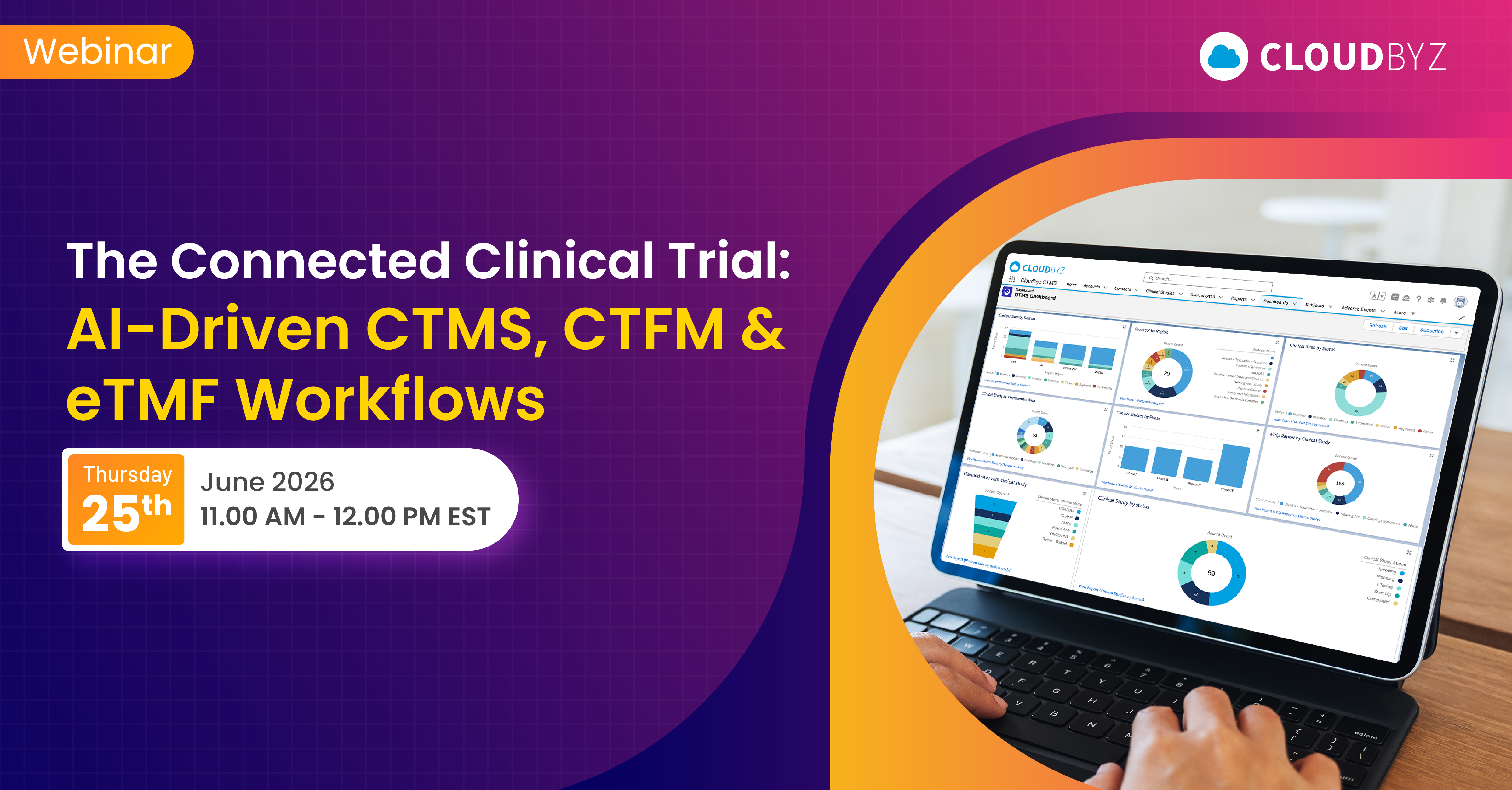 The Connected Clinical Trials: AI-Driven CTMS, CTFM, eTMF Workflows